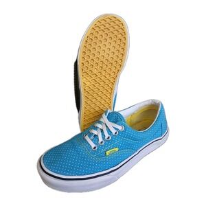 Iconic Vans Blue & yellow polka dot Design Great Condition Womens Size 8‎ #1013